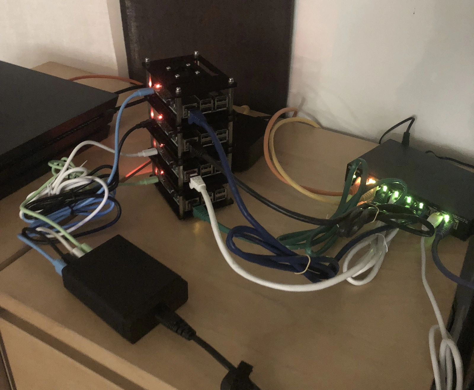 Photo of the cluster hardware